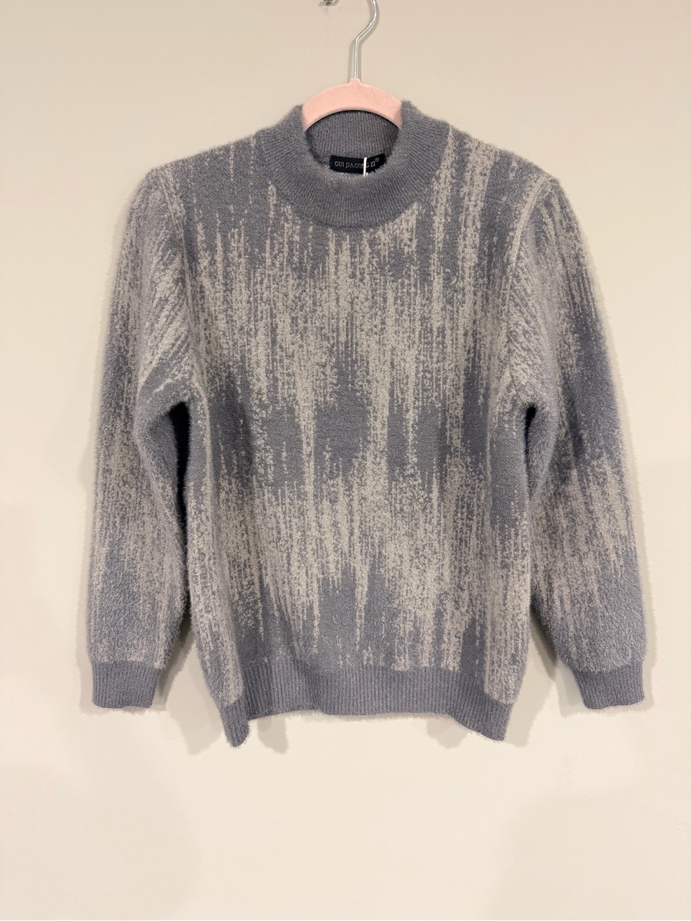 Soft Heather Gray Men's Crewneck Sweater size XL Korean Sizing